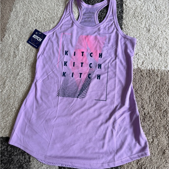Kitch Pickleball Purple Graphic Tank Top- XS - Picture 1 of 7